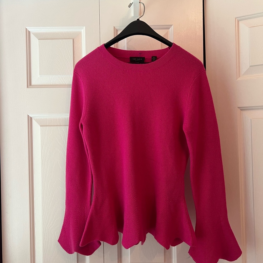 Pink Ted Baker Flared Sweater